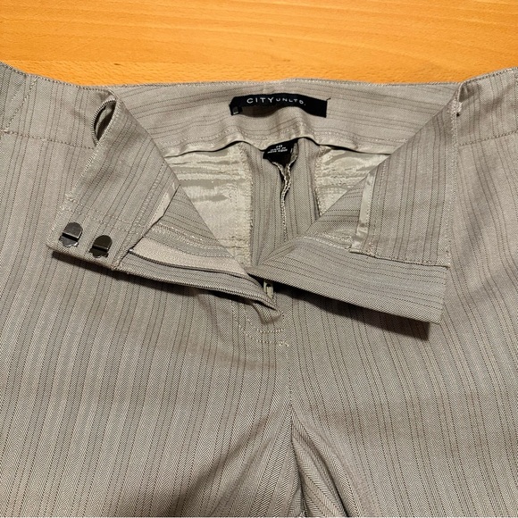 CITY Unltd. NWT Vintage Tan & Brown Striped Gaucho Pants SZ 10 - Picture 5 of 11